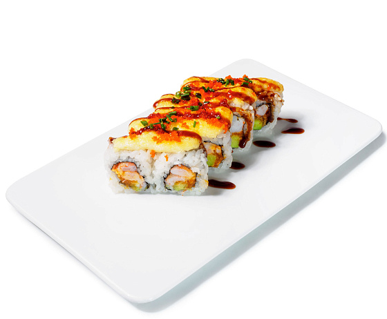 Ролл запеченный с креветкой 1