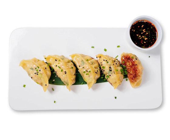 Гедзе с курицей и креветкой 1