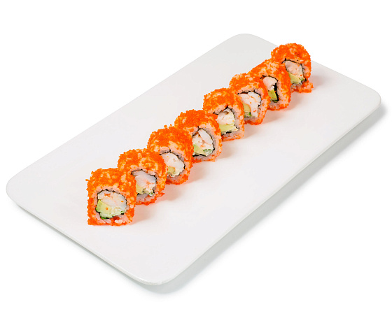 Ролл калифорния с креветками 1